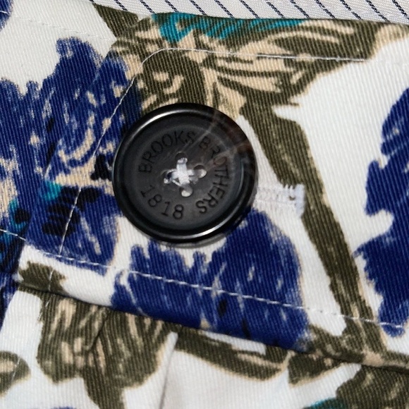 Brooks Brothers Red Fleece Navy Floral Skirt - Picture 7 of 12